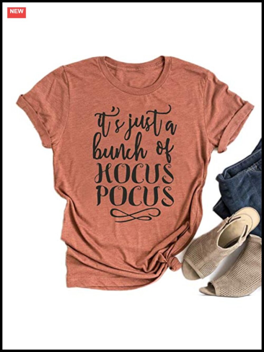 Hocus Pocus Halloween Tee for Women Cotton Blend Short Sleeve Casual Top